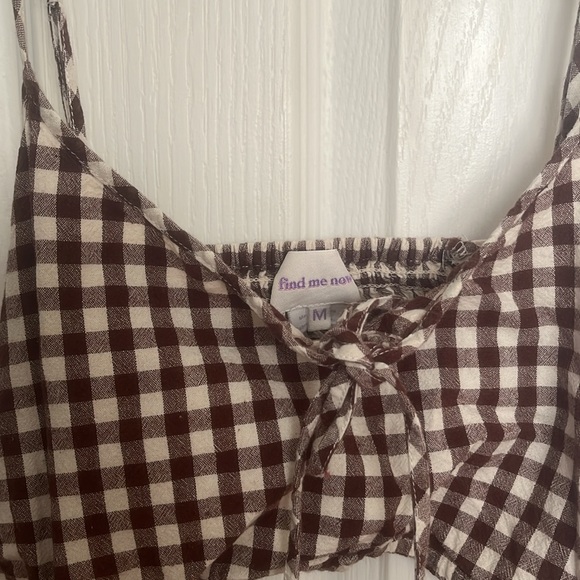 find me now Cut Out Gingham Dress - Picture 2 of 3